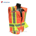 5 Point Breakaway 1 Horizontal Stripe Zip High visibility Reflective Safety Vest With Many Pockets